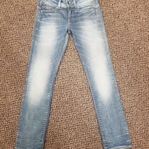 G star Raw Midge Saddle mid Waist Straight Jeans